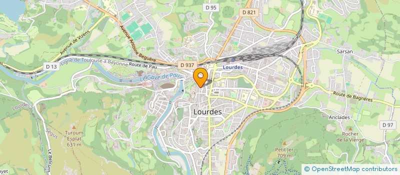 localisation de l'entreprise MONSIEUR DOMINIQUE MIQUEL à LOURDES