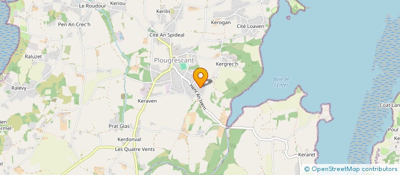 localisation de l'entreprise MONSIEUR DOMINIQUE MIRABEL  PLOUGRESCANT