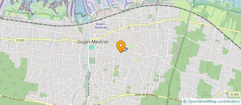 localisation de l'entreprise MONSIEUR DOMINIQUE MITAUT  GUJAN-MESTRAS