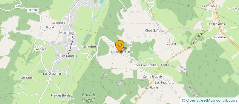 localisation de l'entreprise MONSIEUR DOMINIQUE MOINARD à YOUX