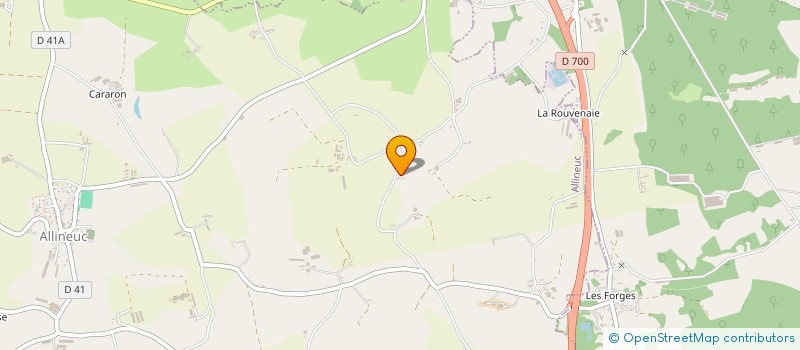 localisation de l'entreprise MONSIEUR DOMINIQUE MOISAN  ALLINEUC