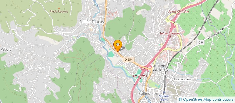 localisation de l'entreprise MONSIEUR DOMINIQUE MOLE  SOLLIES-PONT