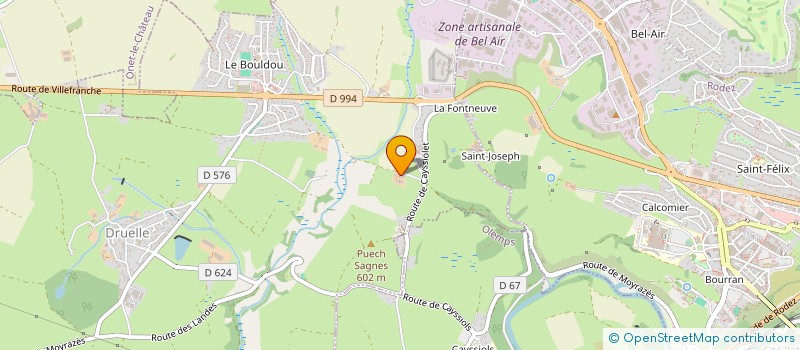 localisation de l'entreprise MONSIEUR DOMINIQUE MONTEILLET  DRUELLE BALSAC