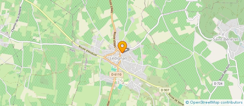 localisation de l'entreprise MONSIEUR DOMINIQUE MONTEL  LEDIGNAN