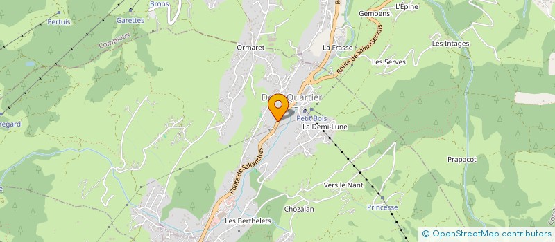 localisation de l'entreprise MONSIEUR DOMINIQUE MORAND  DEMI-QUARTIER