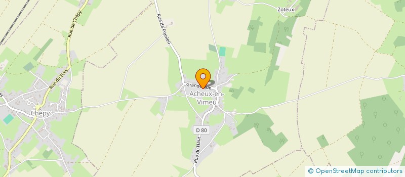 localisation de l'entreprise MONSIEUR DOMINIQUE MOREAU  ACHEUX-EN-VIMEU