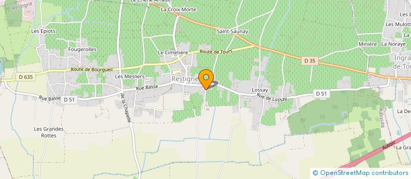 localisation de l'entreprise MONSIEUR DOMINIQUE MOREAU  RESTIGNE