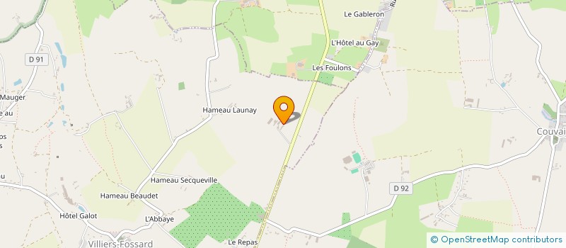 localisation de l'entreprise MONSIEUR DOMINIQUE MORELLE  VILLIERS-FOSSARD