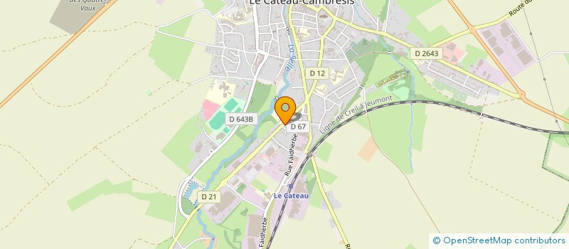 localisation de l'entreprise MONSIEUR DOMINIQUE MOTTET à LE CATEAU-CAMBRESIS