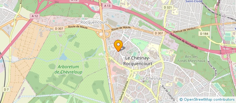 localisation de l'entreprise MONSIEUR DOMINIQUE MOULIN  LE CHESNAY-ROCQUENCOURT