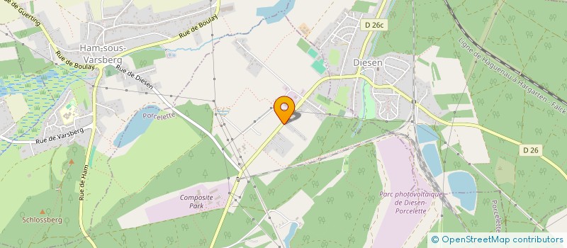 localisation de l'entreprise MONSIEUR DOMINIQUE MULLER  PORCELETTE