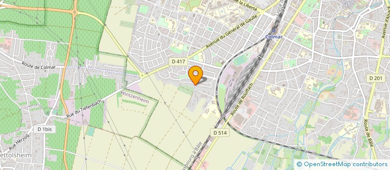 localisation de l'entreprise MONSIEUR DOMINIQUE MULLER  COLMAR