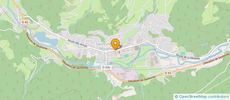 localisation de l'entreprise MONSIEUR DOMINIQUE MURATORI  SAULXURES-SUR-MOSELOTTE