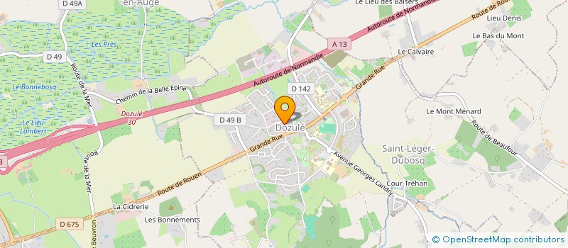 localisation de l'entreprise MONSIEUR DOMINIQUE NALLET  DOZULE