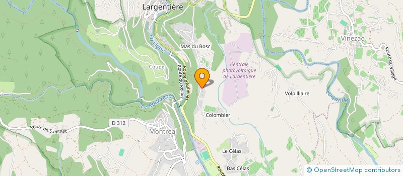 localisation de l'entreprise MONSIEUR DOMINIQUE NEVENS à LARGENTIERE