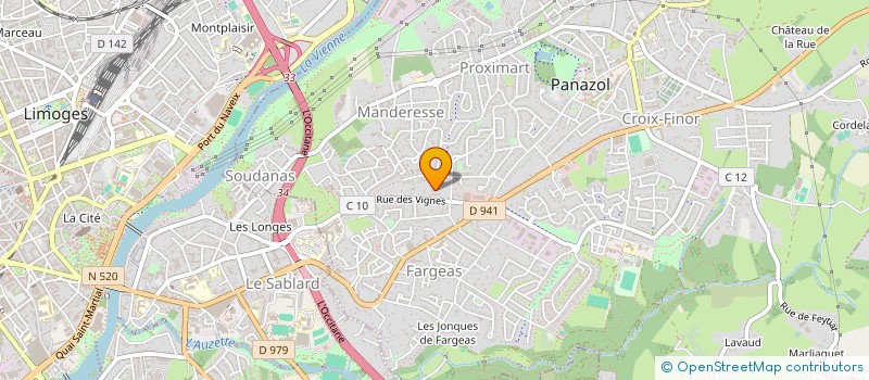 localisation de l'entreprise MONSIEUR DOMINIQUE NEXON à PANAZOL