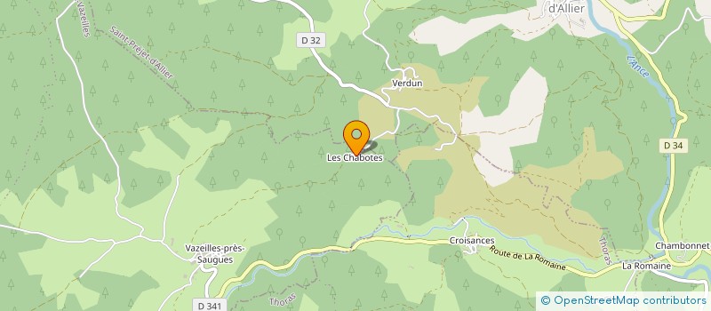 localisation de l'entreprise MONSIEUR DOMINIQUE NEYRAVAL  ESPLANTAS-VAZEILLES