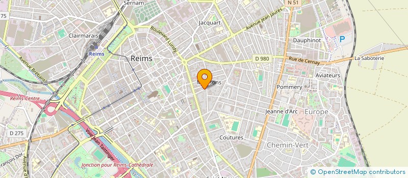 localisation de l'entreprise MONSIEUR DOMINIQUE NICOLAS à REIMS