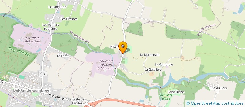 localisation de l'entreprise MONSIEUR DOMINIQUE NION  SEGRE-EN-ANJOU BLEU