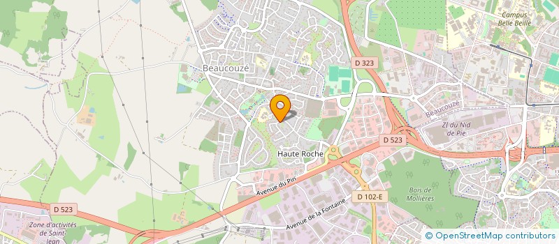 localisation de l'entreprise MONSIEUR DOMINIQUE NJOH EYOUM  BEAUCOUZE