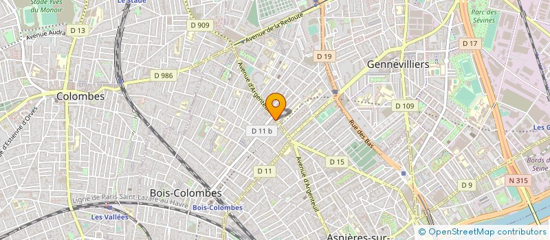 localisation de l'entreprise MONSIEUR DOMINIQUE NKAZE à BOIS-COLOMBES