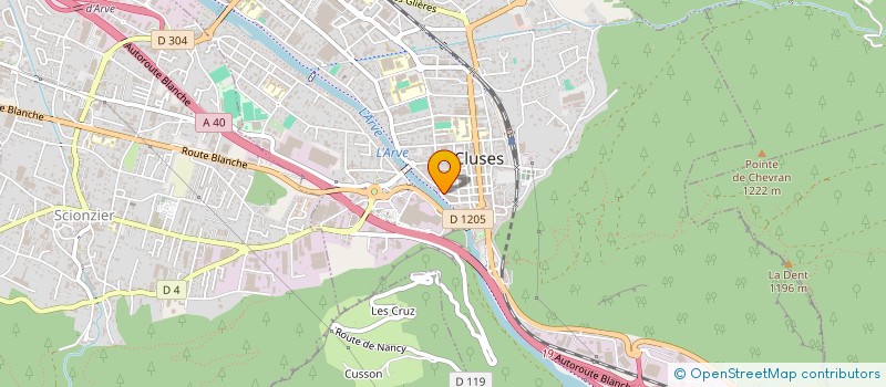 localisation de l'entreprise MONSIEUR DOMINIQUE NOIROT  CLUSES