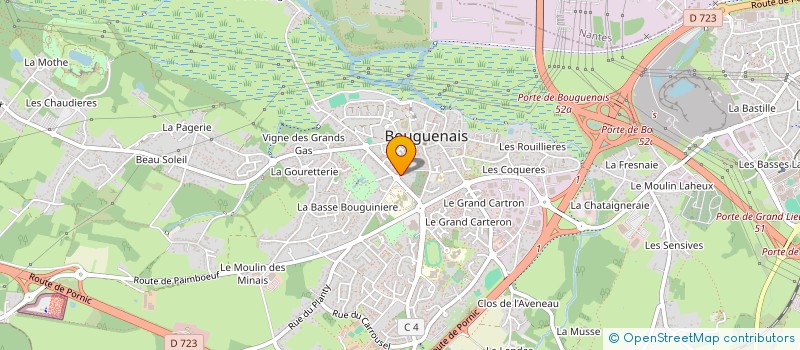 localisation de l'entreprise MONSIEUR DOMINIQUE NORMAND  BOUGUENAIS