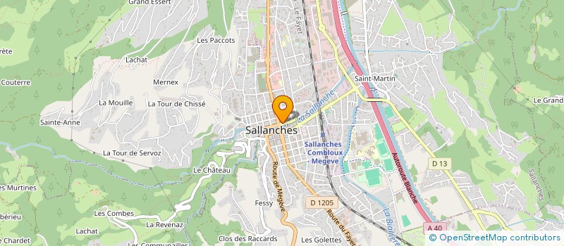 localisation de l'entreprise MONSIEUR DOMINIQUE NOUVELLEMENT  SALLANCHES