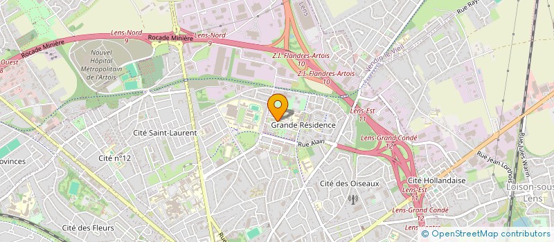 localisation de l'entreprise MONSIEUR DOMINIQUE ODEKERKEN  LENS