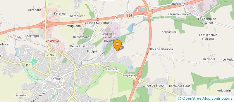 localisation de l'entreprise MONSIEUR DOMINIQUE OLIVIER  BIGNAN