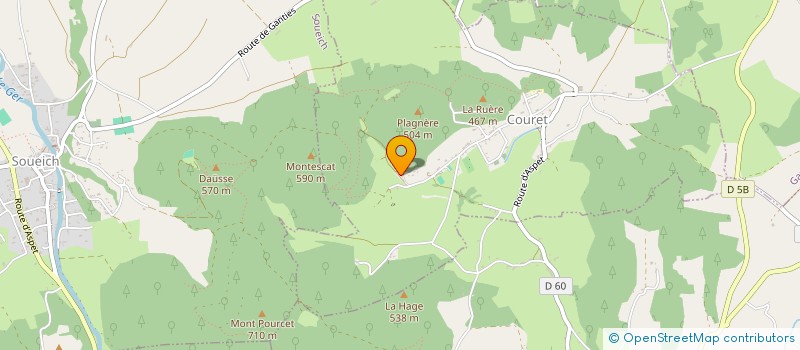 localisation de l'entreprise MONSIEUR DOMINIQUE ORTET  COURET