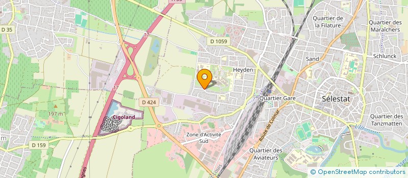 localisation de l'entreprise MONSIEUR DOMINIQUE OSTER  SELESTAT