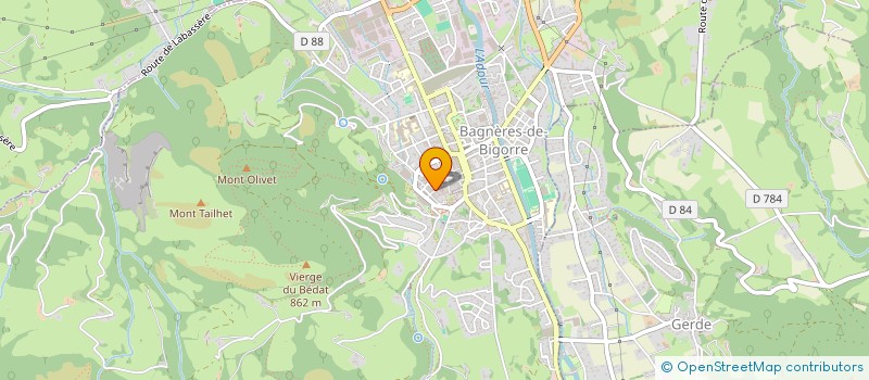 localisation de l'entreprise MONSIEUR DOMINIQUE OTT  BAGNERES-DE-BIGORRE