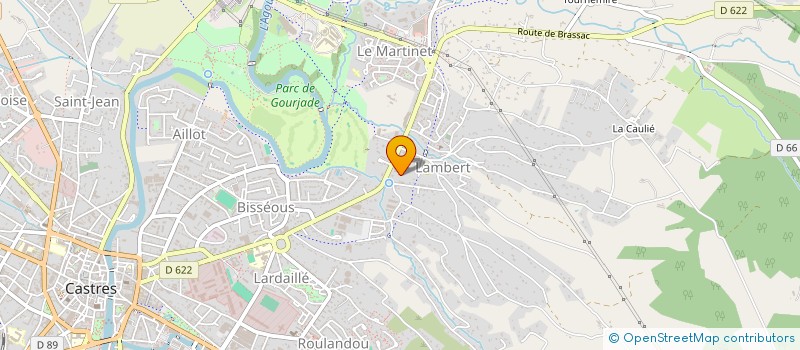 localisation de l'entreprise MONSIEUR DOMINIQUE OULES  CASTRES