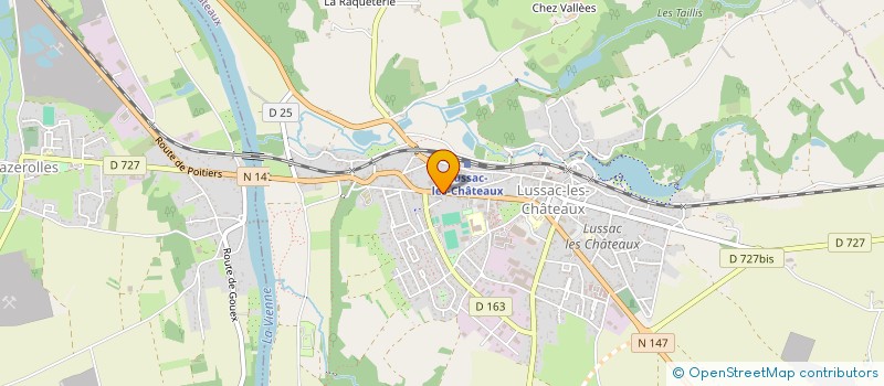 localisation de l'entreprise MONSIEUR DOMINIQUE OUVRARD  LUSSAC-LES-CHATEAUX