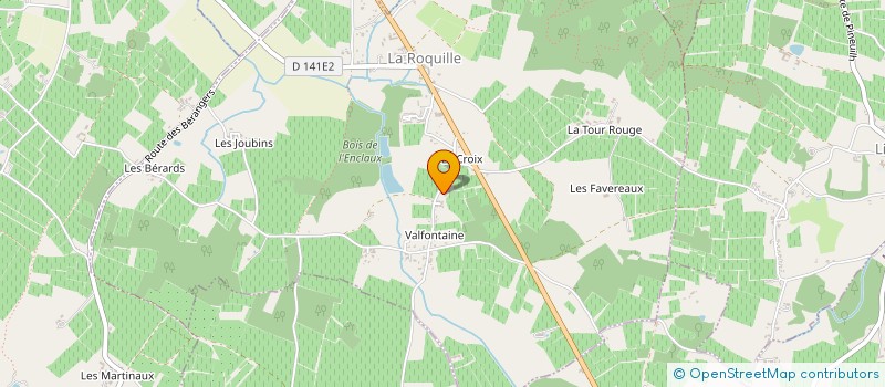 localisation de l'entreprise MONSIEUR DOMINIQUE OUVRARD  LA ROQUILLE