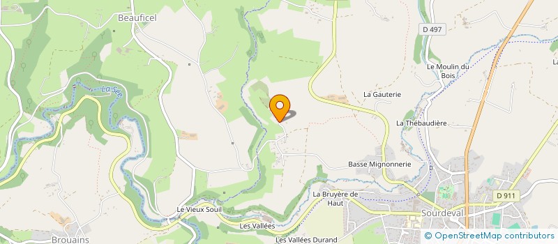 localisation de l'entreprise MONSIEUR DOMINIQUE PACEY  SOURDEVAL