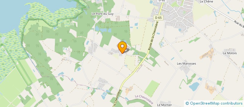 localisation de l'entreprise MONSIEUR DOMINIQUE PADIOU  LA CHEVROLIERE