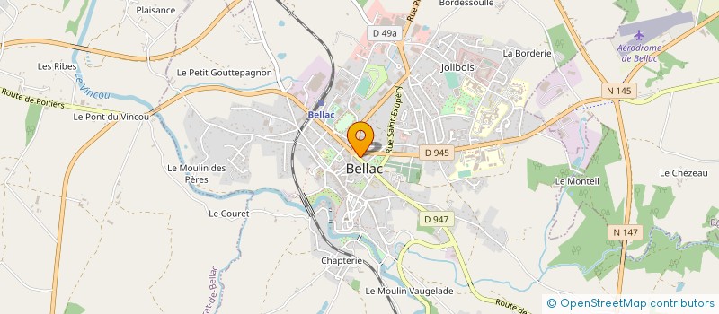 localisation de l'entreprise MONSIEUR DOMINIQUE PAILLER à BELLAC