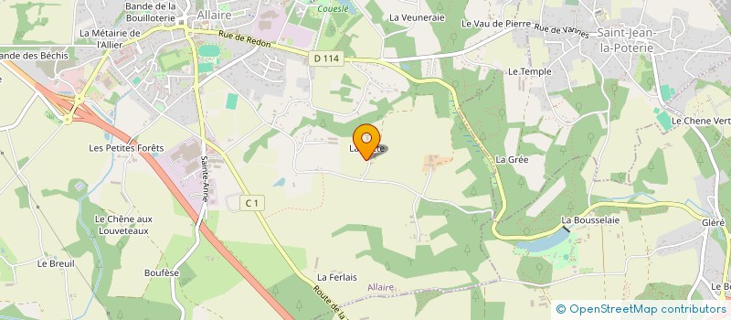 localisation de l'entreprise MONSIEUR DOMINIQUE PANHALEUX à ALLAIRE