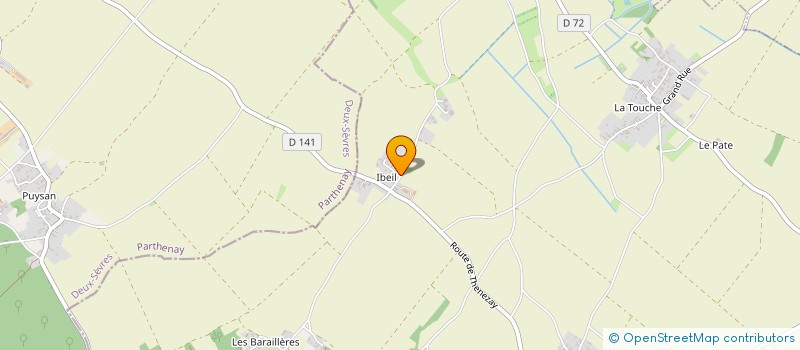 localisation de l'entreprise MONSIEUR DOMINIQUE PARTHENAY  CHERVES