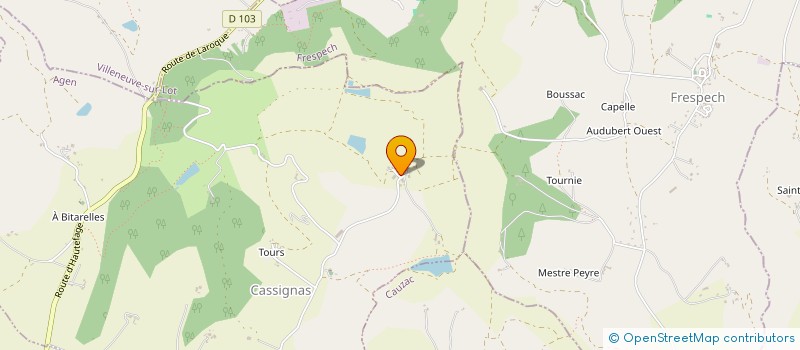 localisation de l'entreprise MONSIEUR DOMINIQUE PASCUAL  CASSIGNAS