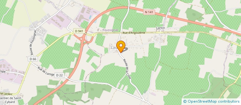 localisation de l'entreprise MONSIEUR DOMINIQUE PASQUET à TRIAC-LAUTRAIT