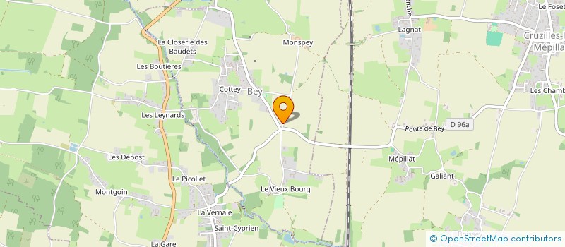 localisation de l'entreprise MONSIEUR DOMINIQUE PAUGET  SAINT-JEAN-SUR-VEYLE