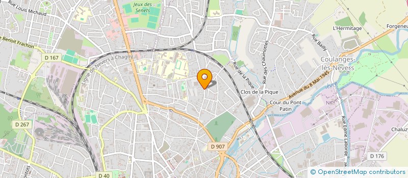 localisation de l'entreprise MONSIEUR DOMINIQUE PAYEN à NEVERS