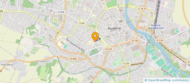 localisation de l'entreprise MONSIEUR DOMINIQUE PECHENOT à AUXERRE