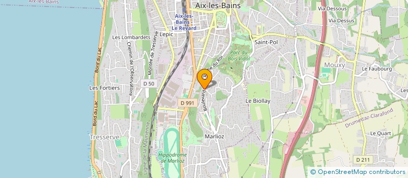 localisation de l'entreprise MONSIEUR DOMINIQUE PEIGNAT  AIX-LES-BAINS