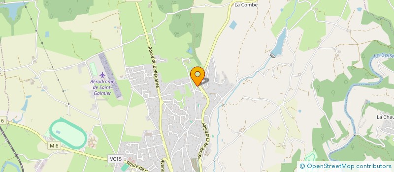 localisation de l'entreprise MONSIEUR DOMINIQUE PELISSIER  SAINT-GALMIER