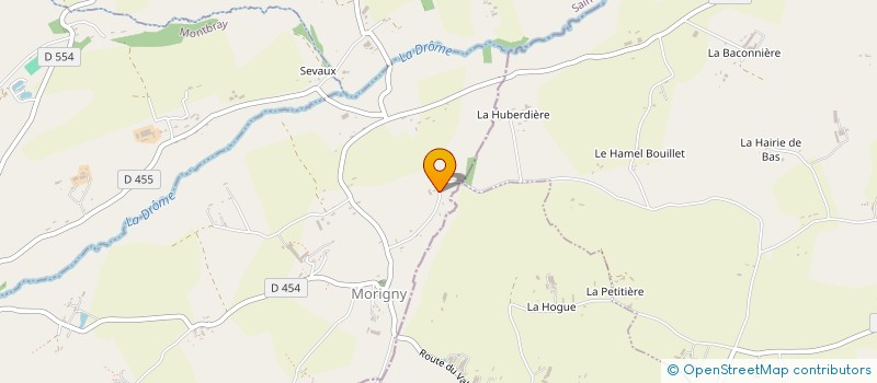 localisation de l'entreprise MONSIEUR DOMINIQUE PELLERIN  MONTBRAY