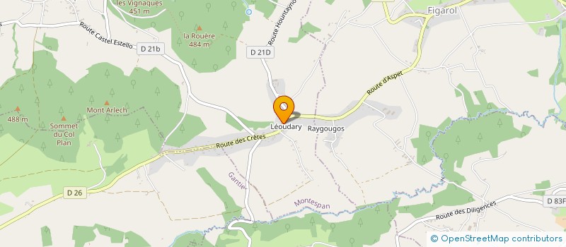 localisation de l'entreprise MONSIEUR DOMINIQUE PELLET  MONTESPAN